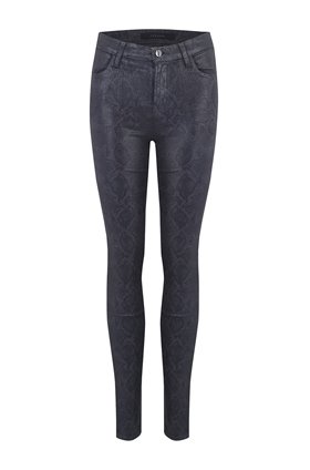 J Brand Jeans MARIA SKINNY JEAN IN GREY COATED BOA
