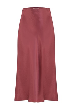 Vince SLIP SKIRT IN ROSEWOOD