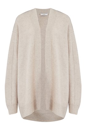 Vince RIBBED BACK CARDIGAN IN H DOVE