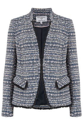 Helene Berman Tobiac Double V-Neck Jacket in Navy Pink