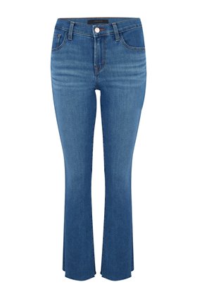 J Brand Jeans SELENA CROPPED BOOTCUT JEAN IN CERULEAN