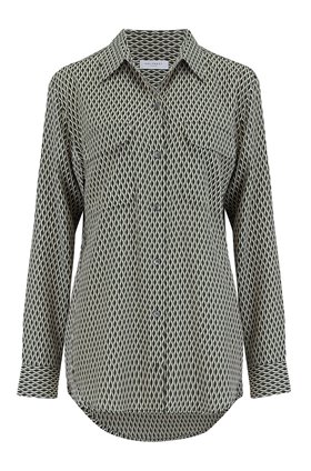 signature geo moderne shirt in true black multi