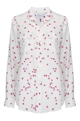 Equipment SLIM SIGNATURE SHIRT IN RED STARS