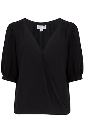 Velvet WILLOW BLOUSE IN BLACK