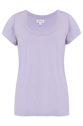 Velvet KATIE SCOOP NECK TEE IN SORBET