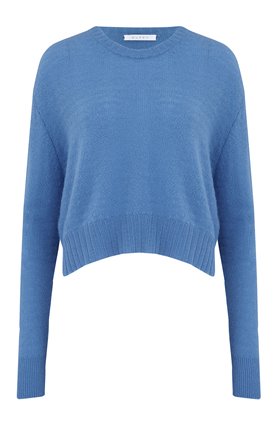 Duffy ROUND NECK JUMPER IN CORNFLOWER