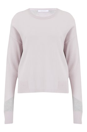 Duffy HEXAGON BACK DETAIL JUMPER IN PETAL & NUAGE