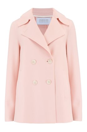 Harris Wharf London PEACOAT IN PASTEL PINK