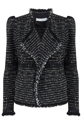 DIANA JACKET IN BLACK & SILVER