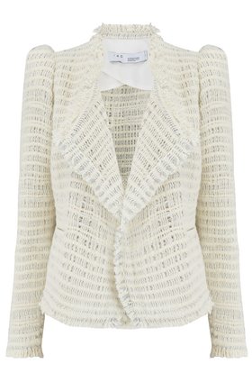 DIANA JACKET IN ECRU & SILVER