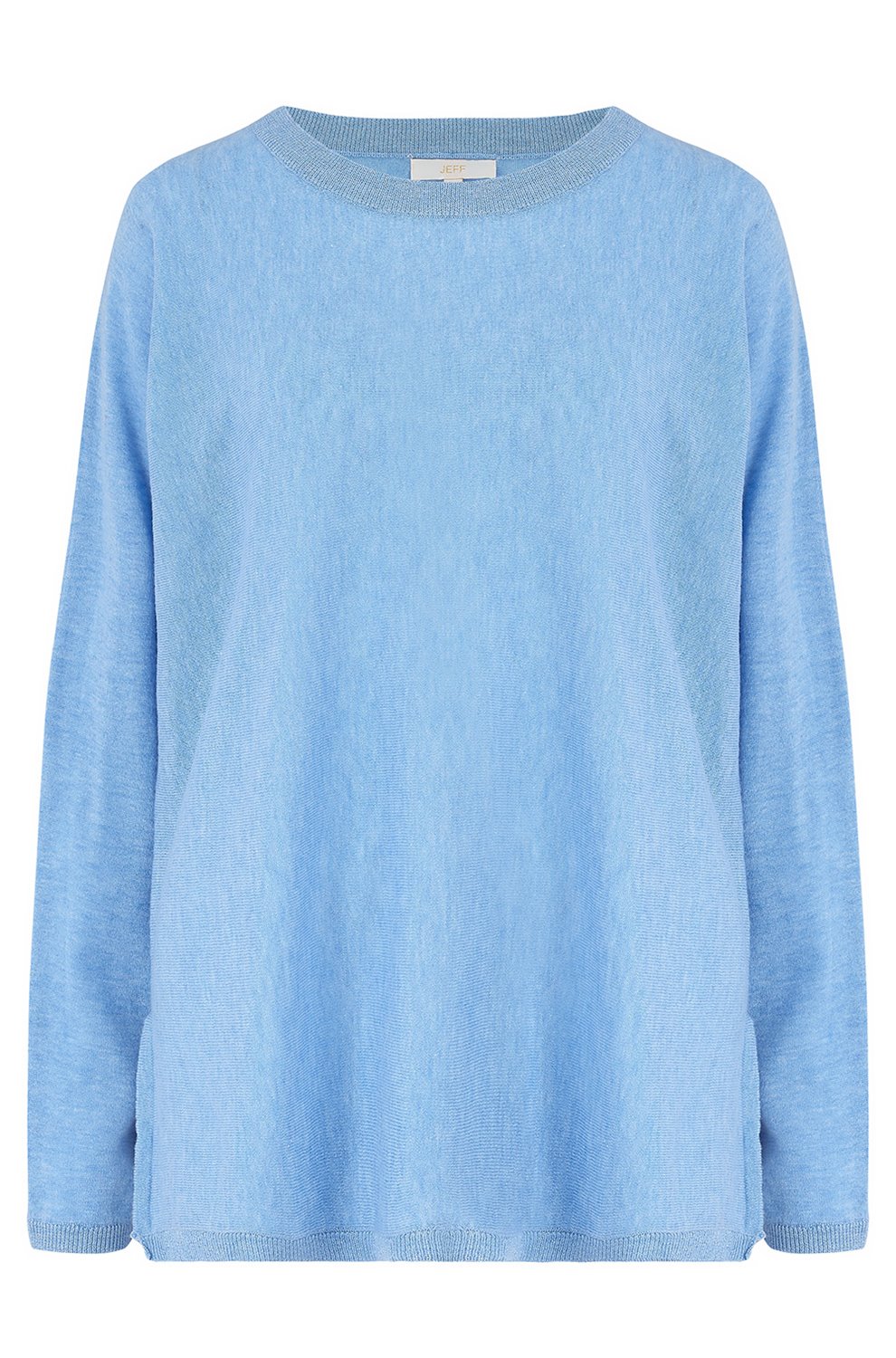 blue crew neck jumper