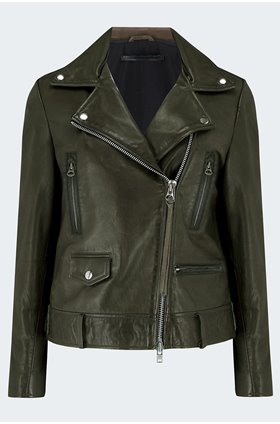 thin seattle jacket in dark green