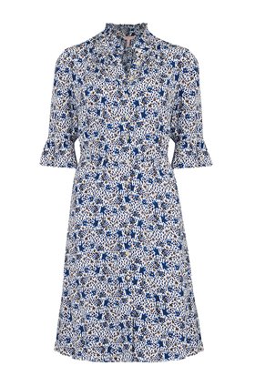 LONG SLEEVE TWILIGHT DRESS IN SNOW COMBO