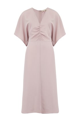 NEVIA SILK DRESS IN POUDRE