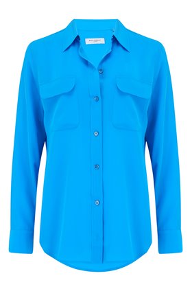slim signature shirt in starling blue