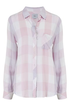 hunter shirt in lavender, blossom & white