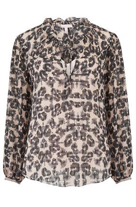 long sleeve kaleidoscope top in black combo
