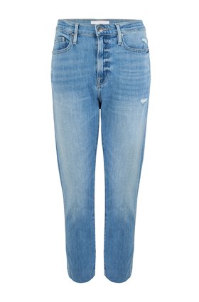 LE BEAU CROP RAW HEM JEAN IN WALDEN ROCK