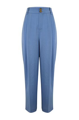 TAPERED CULOTTE TROUSERS IN SKY GRAPHITE