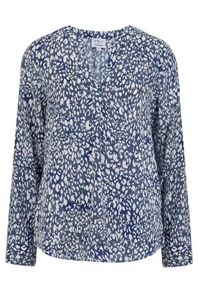 LUCILLE BLOUSE IN NAVY ANIMAL