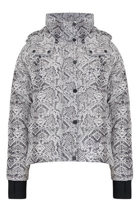 highland jacket in contrast snake