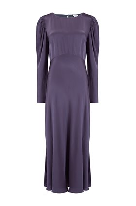 rosaleen dress in deep mauve