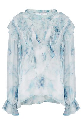 tie dye silk shirt
