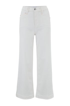 anessa crop wide leg jean in light ecru