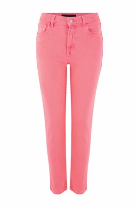 ruby cropped cigarette jean in pink coral