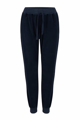 terry stripe cuff sweatpants in navy