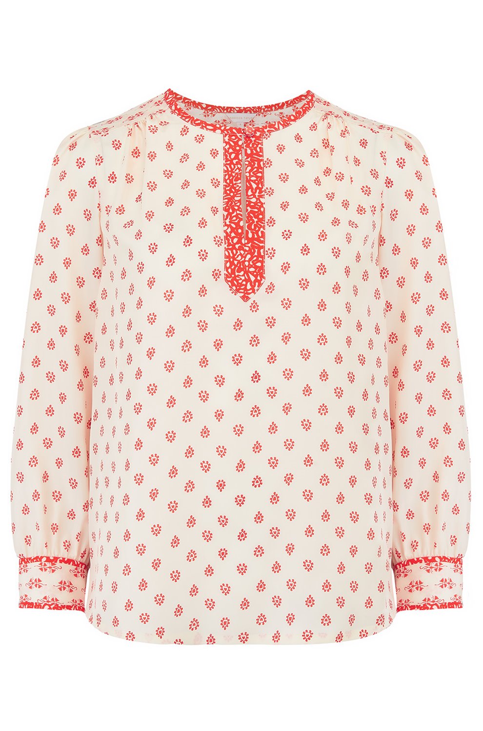 velvet polka dot top