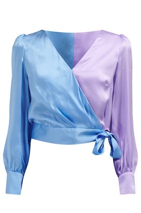 abbie top in blue lilac