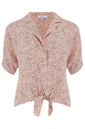 thea top in rose spotted