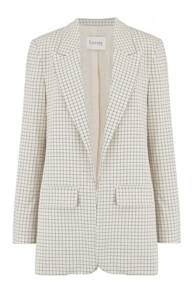 isolde check blazer