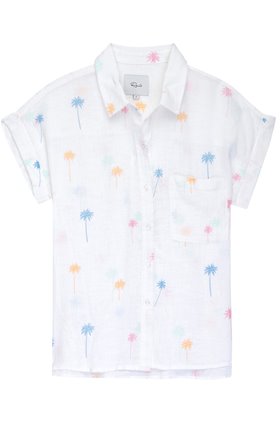 whitney top in neon palms