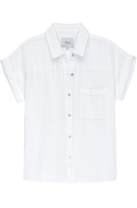 whitney top in white
