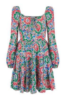 roxy dress in hibiscus floral