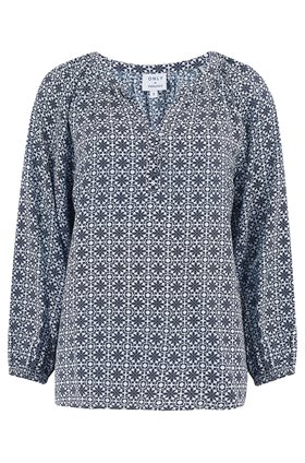 leonie blouse in tile print