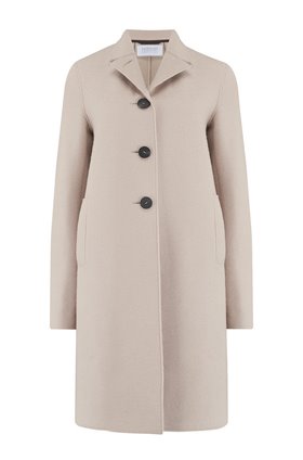 boxy coat in almond