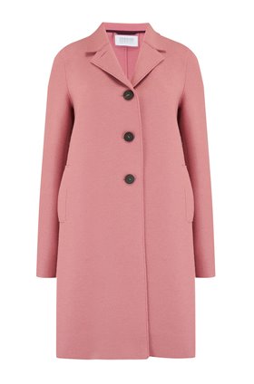 boxy coat in dusty rose