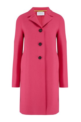 boxy coat in hot pink