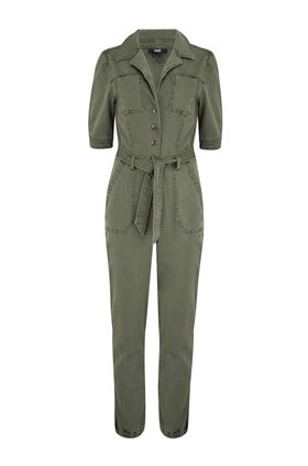 mayslie jumpsuit in vintage ivy green