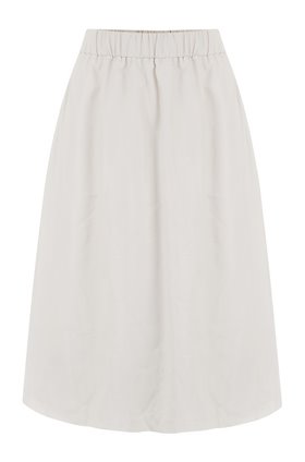 vegan leather skirt in cream