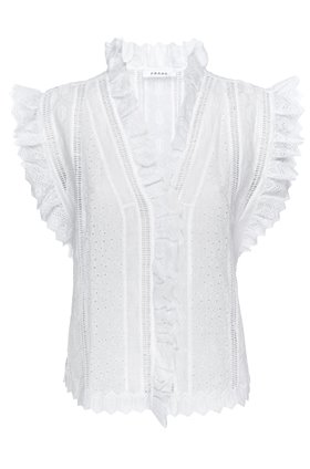 lauren top in blanc