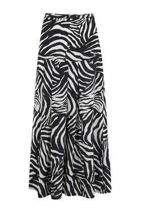 nancy skirt in zebra mono