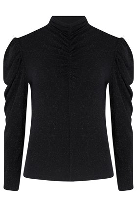 livanda top in black lurex