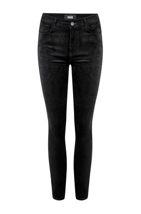hoxton ankle jean in black velvet