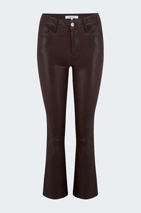 le crop mini boot jean in espresso leather