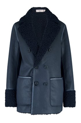 siris reversible peacoat in navy