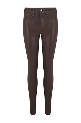 marguerite skinny jean in cocoa coated